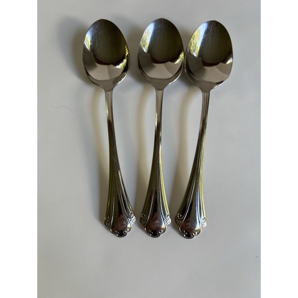 Oneida Other - 3 Oneida FALKIRK Stainless Soup Spoons Tablespoons By Oneida Profile